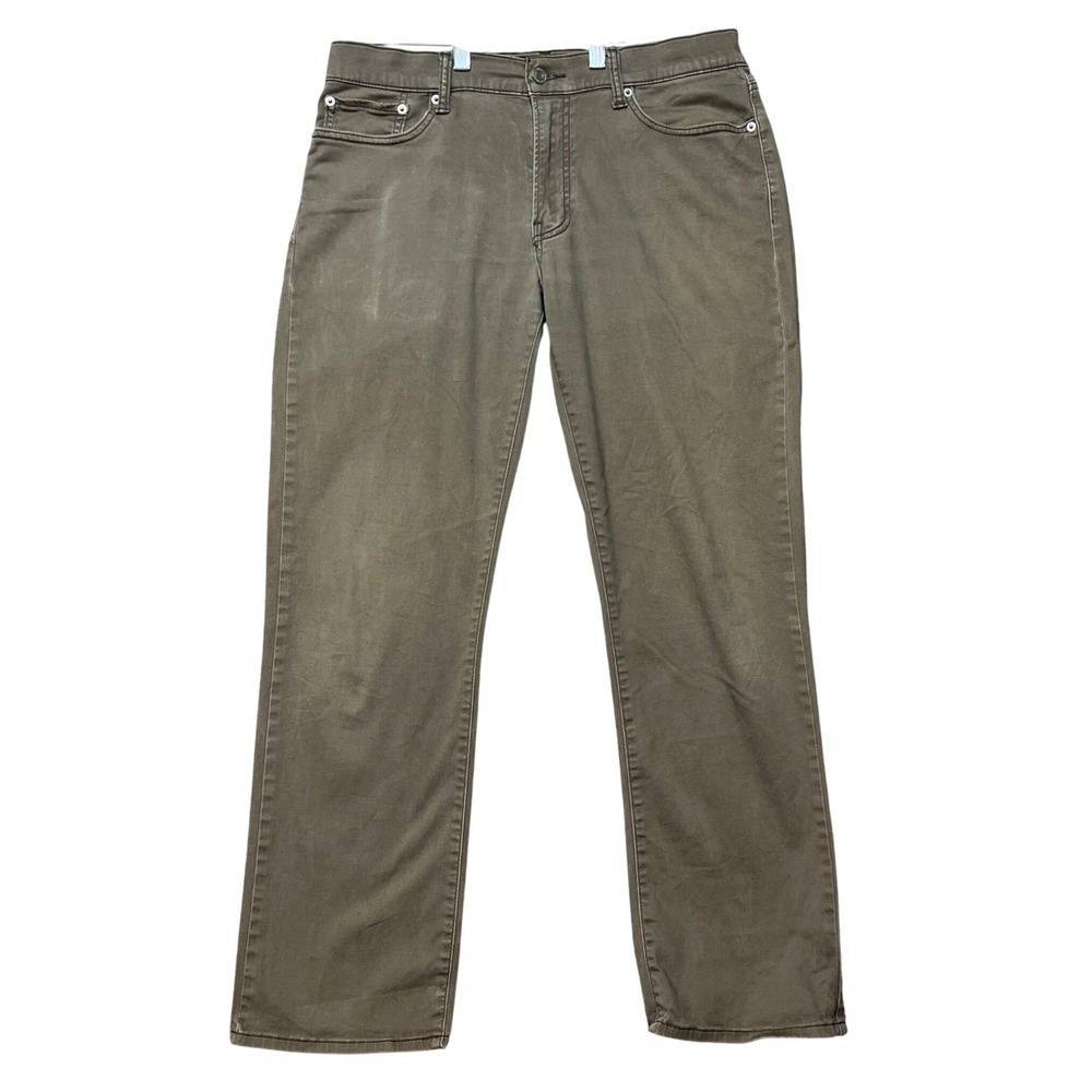 Lucky Brand 363 Vintage Straight Pants Mens 32x30 Olive Brown Classic 5 Pocket